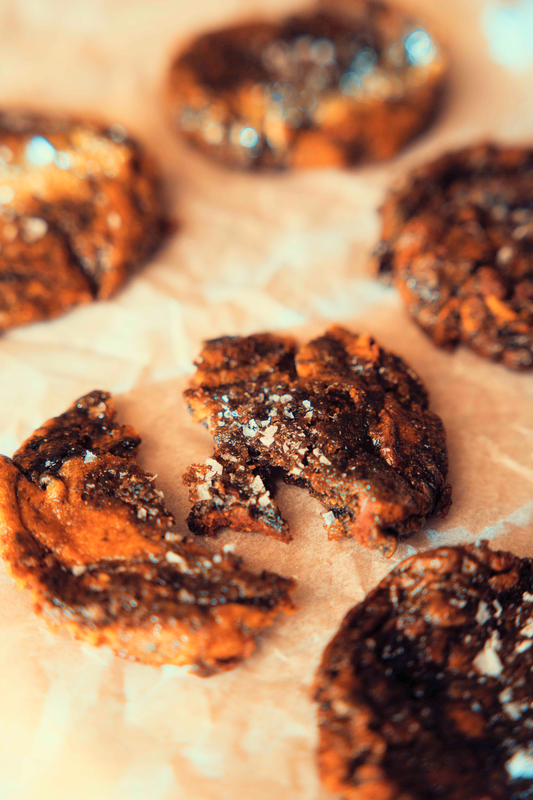 Black Sesame Caramel, Choc Chunk Cookies